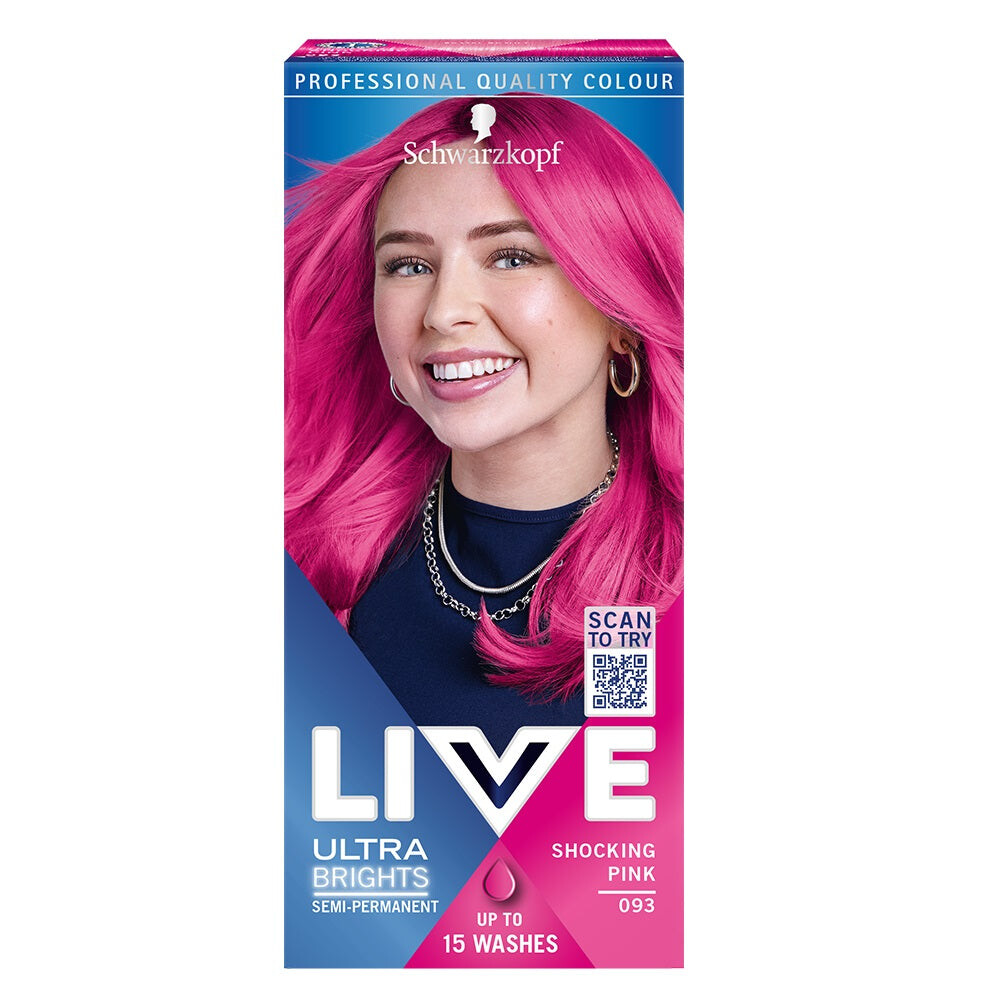 Schwarzkopf Краска для волос Live Ultra Brights или Pastel 093 Шокирующий  розовый – купить из-за границы через сервис «CDEK.Shopping»