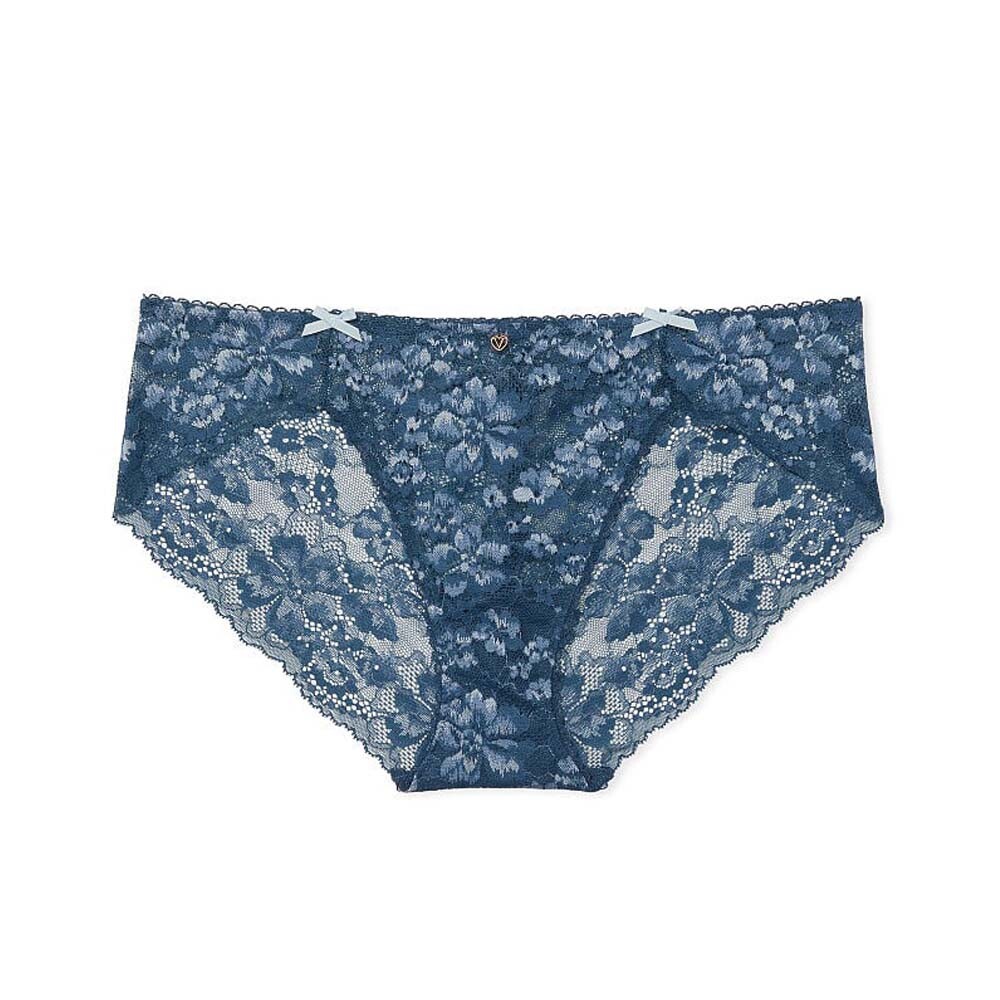 

Трусы Victoria's Secret Body By Victoria Ombre Lace Wrap Hiphugger, темно-бирюзовый