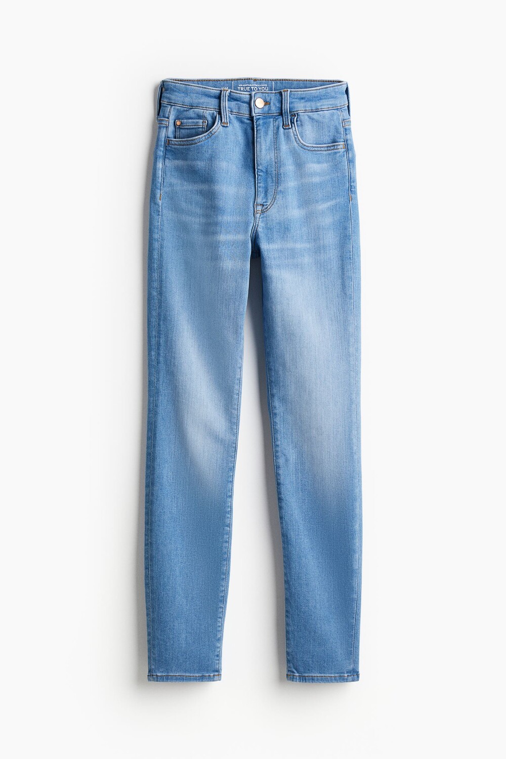 

Джинсы H&M True To You Skinny Ultra High Ankle, светло-синий