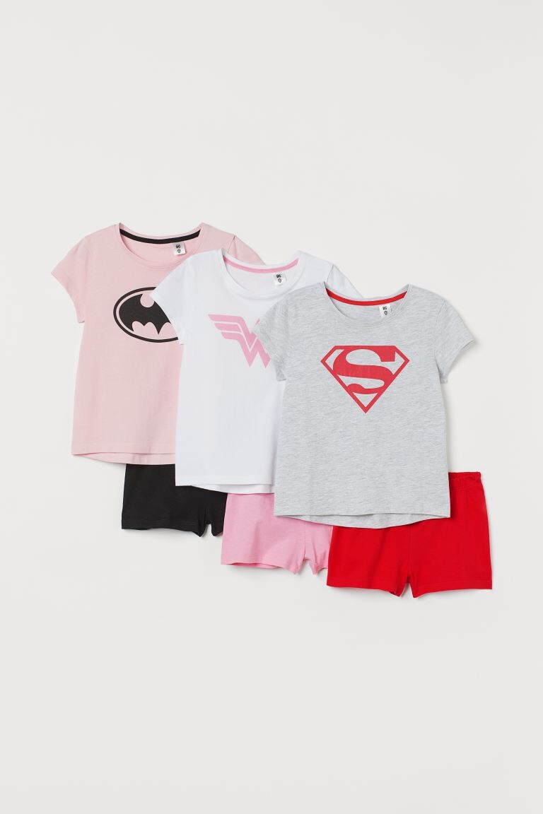 

3 пижамы с принтом H&M