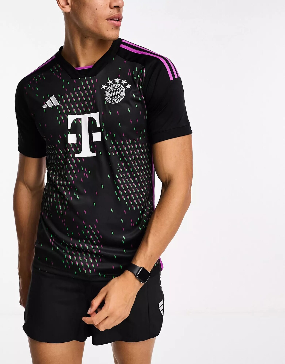 Футболка Adidas Football Fc Bayern Munich Jersey, черный adidas 19 20bayern munich home football uniform jersey uniform football jersey soccer clothes sets short sleeve football uniform