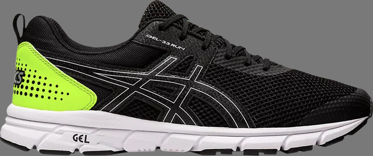 gel 33 run black volt Asics