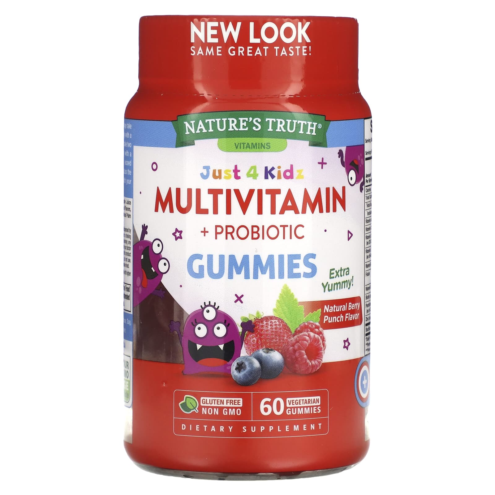 Мультивитамины и Пробиотики Nature's Truth, натуральный ягодный пунш, 60 таблеток эм квас концентрат эм патока крахмальная
