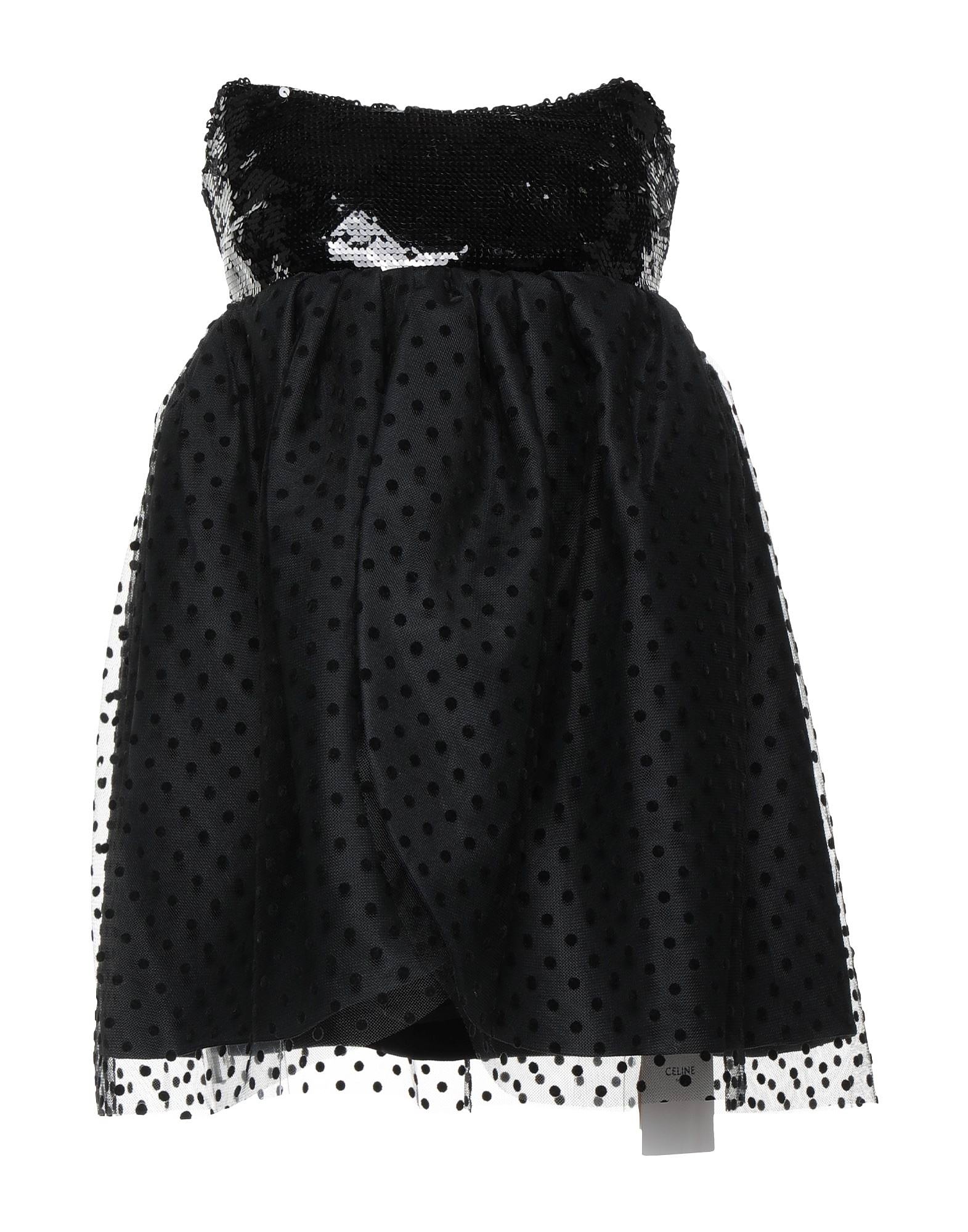Платье короткое Celine, черный платье короткое расклешенное без рукавов tella 46 бежевый