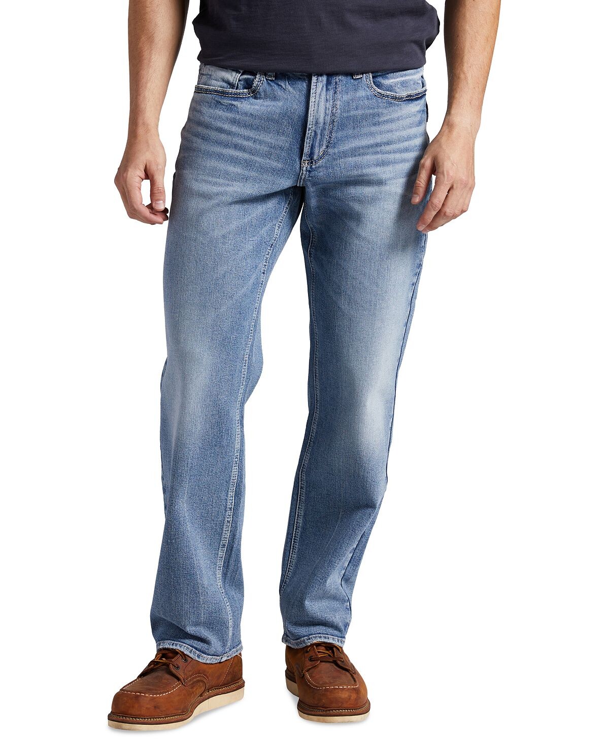 

Мужские джинсы прямого кроя gordie свободного кроя Silver Jeans Co.