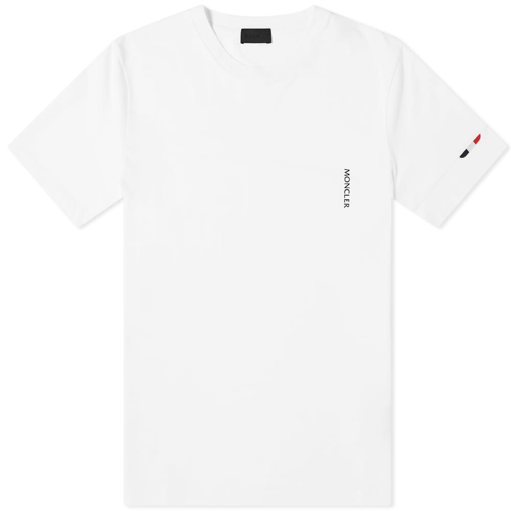 

Футболка Moncler Tricolore Tab Sleeve Logo Tee, Белый