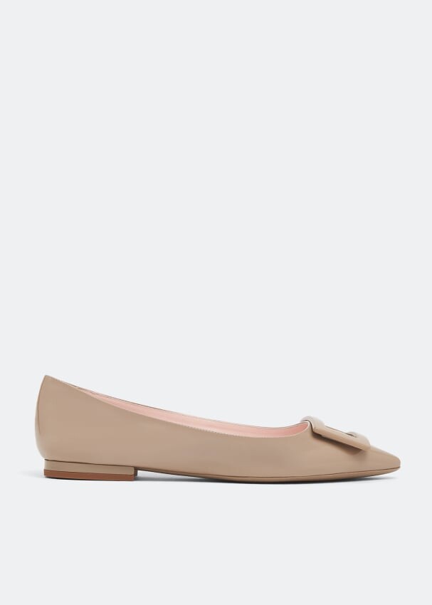 

Балетки ROGER VIVIER Gommettine ballerinas, бежевый