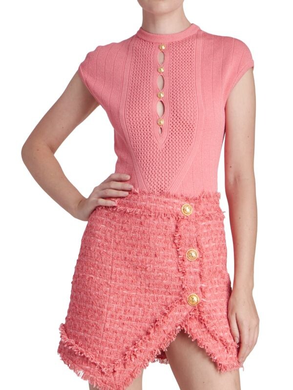 

Боди Трикотажное Balmain Plastron, розовый