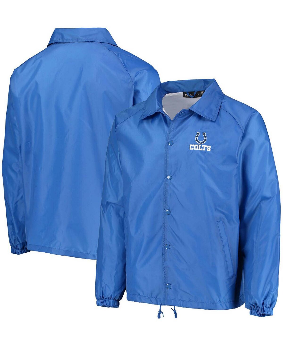 

Мужская ветровка royal indianapolis colts coaches classic raglan full-snap windbreaker jacket Dunbrooke, мульти