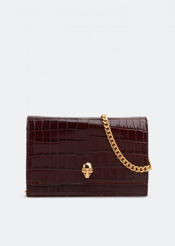 

Сумка ALEXANDER MCQUEEN Small Skull bag , бордовый, Красный