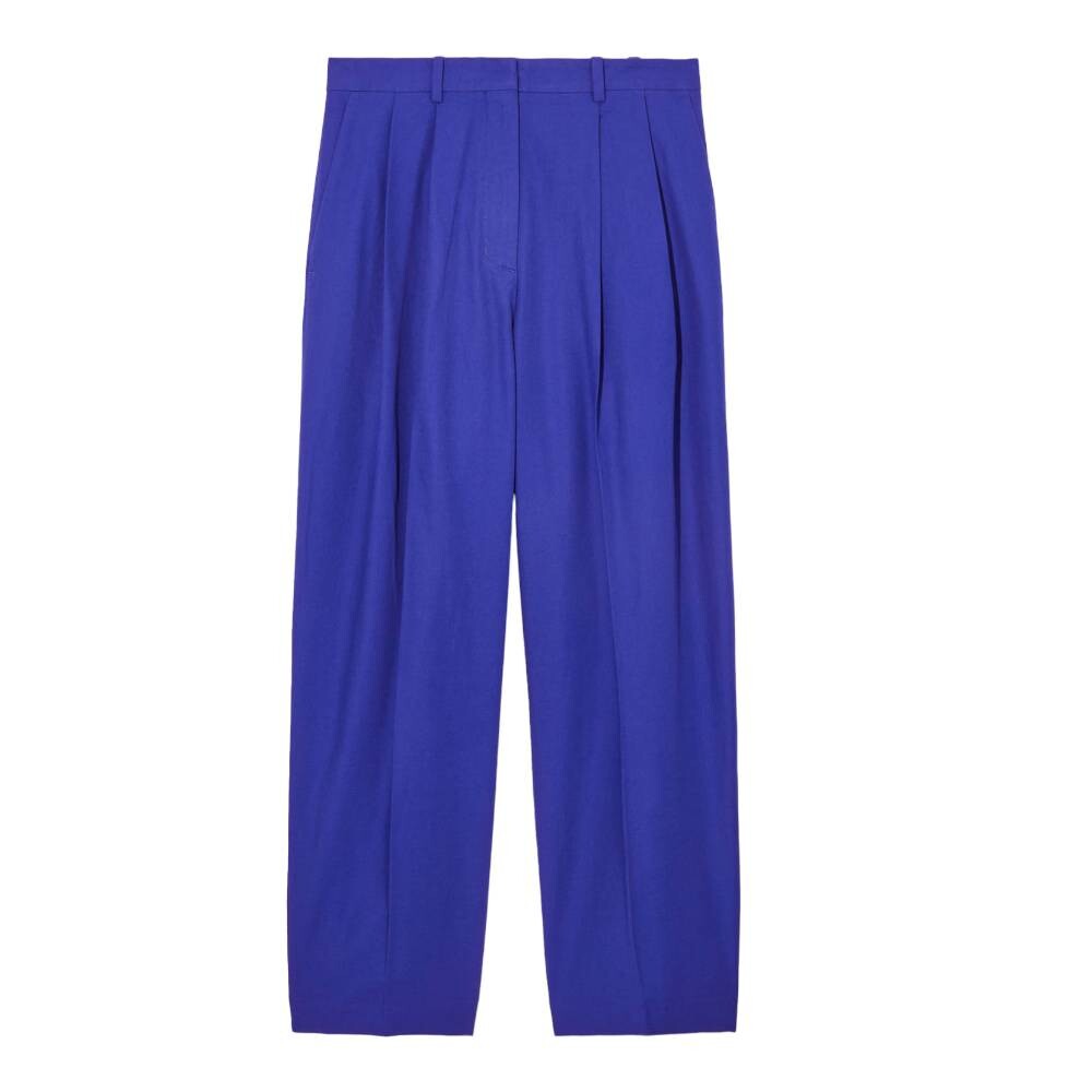 

Брюки COS Wide-Leg Tailored, ярко-голубой