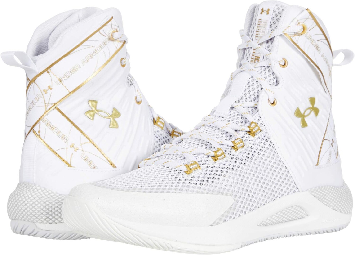

Кроссовки HOVR Highlight Ace Under Armour, цвет White/Metallic Gold, Белый