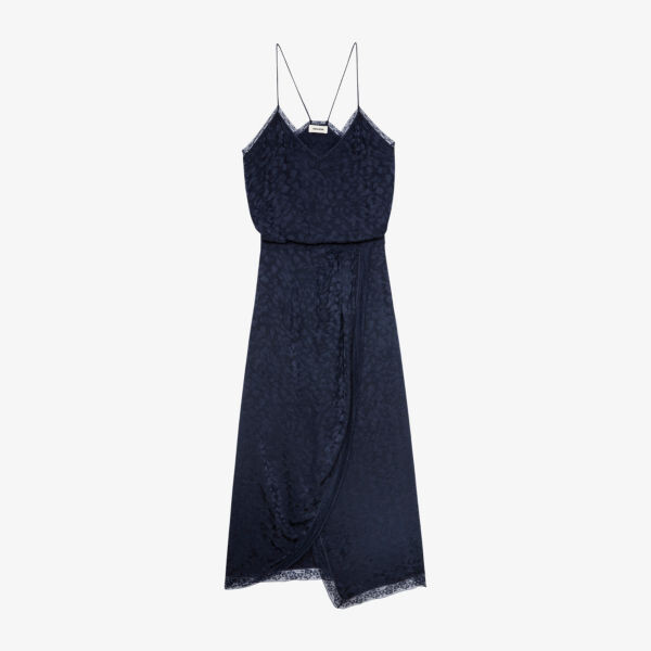 

Платье миди Rixi с леопардовым принтом Zadig&Voltaire, цвет encre