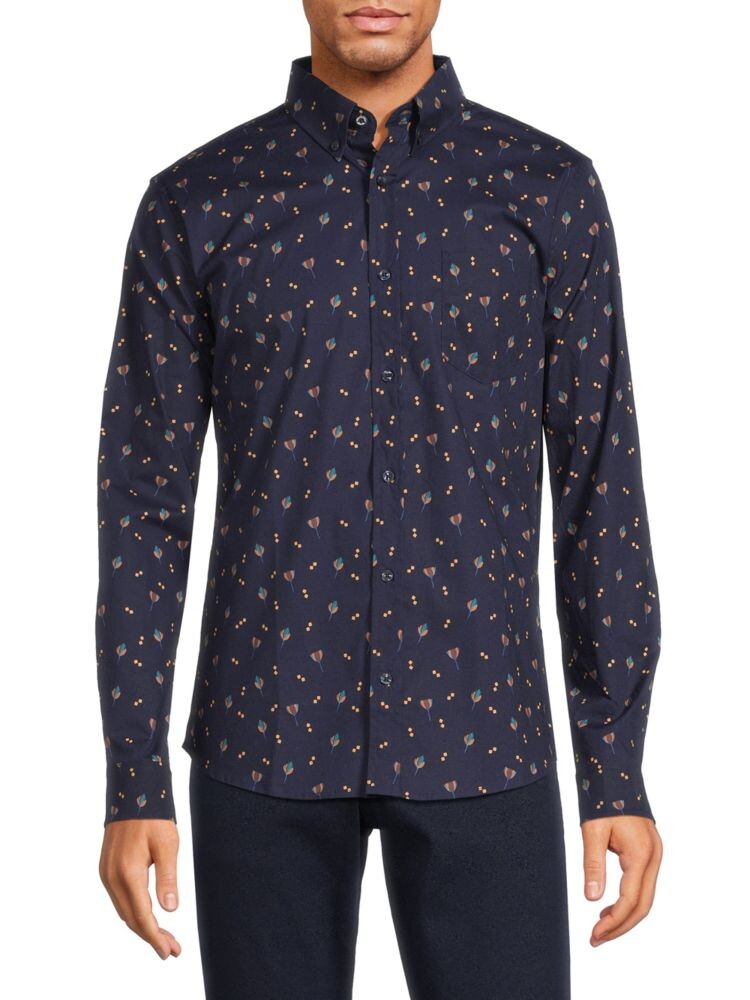 

Спортивная рубашка с цветочным принтом Ben Sherman, цвет Navy Multi
