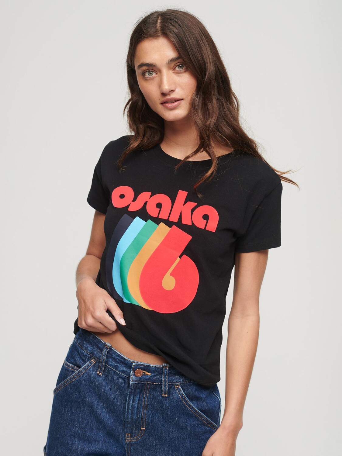 

Футболка узкого кроя с короткими рукавами и графикой Osaka Superdry
