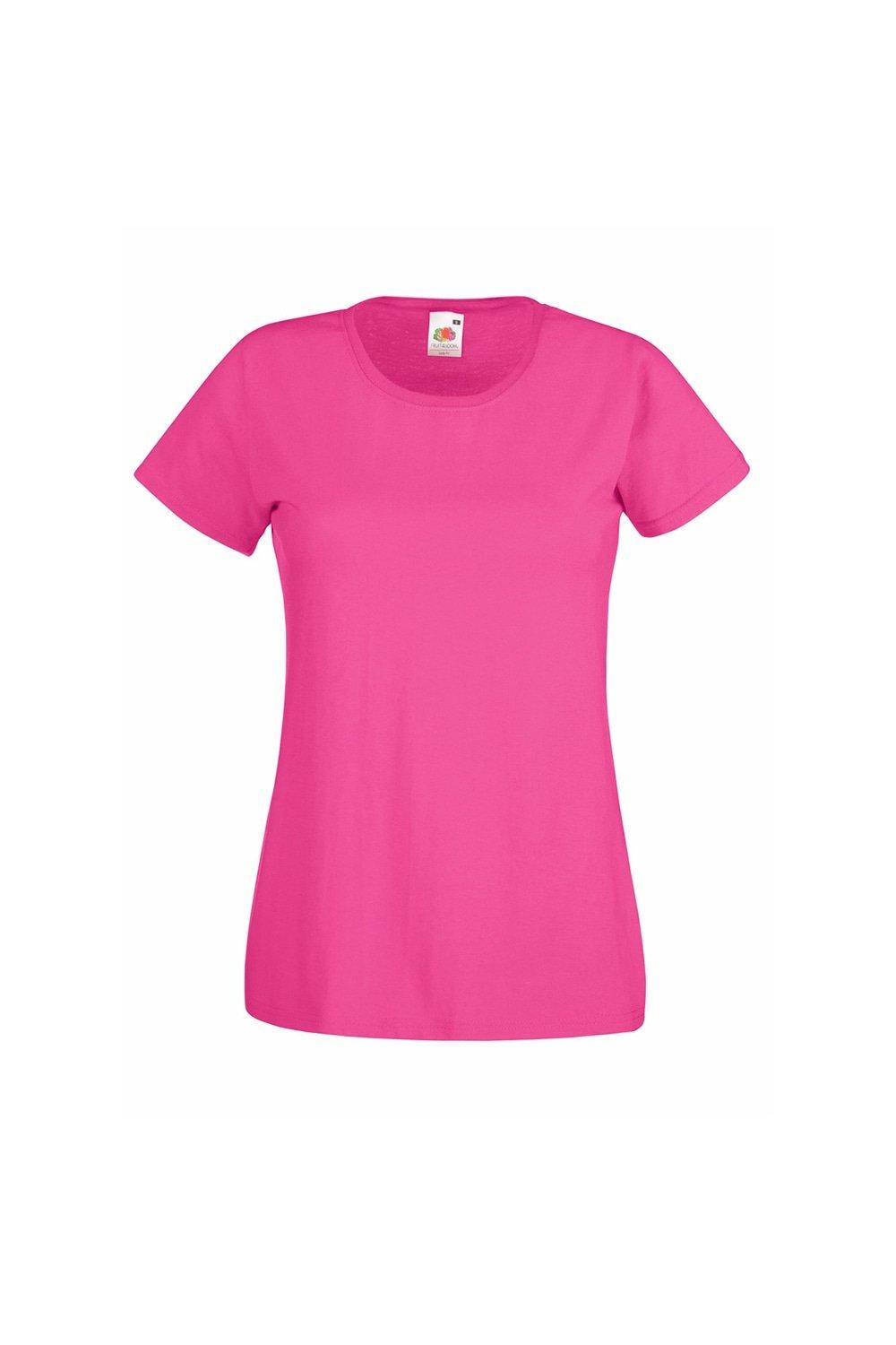 Повседневная футболка с короткими рукавами Value Universal Textiles, розовый повседневная футболка value с длинным рукавом universal textiles белый