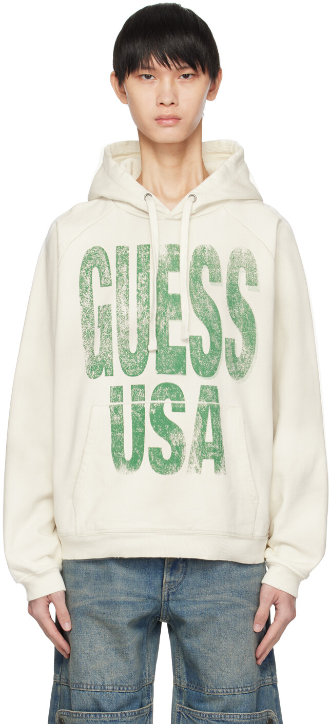 

Off-White худи с принтом Guess