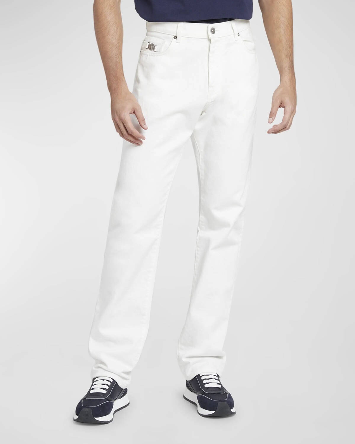 

Мужские прямые джинсы Medusa Versace, цвет White