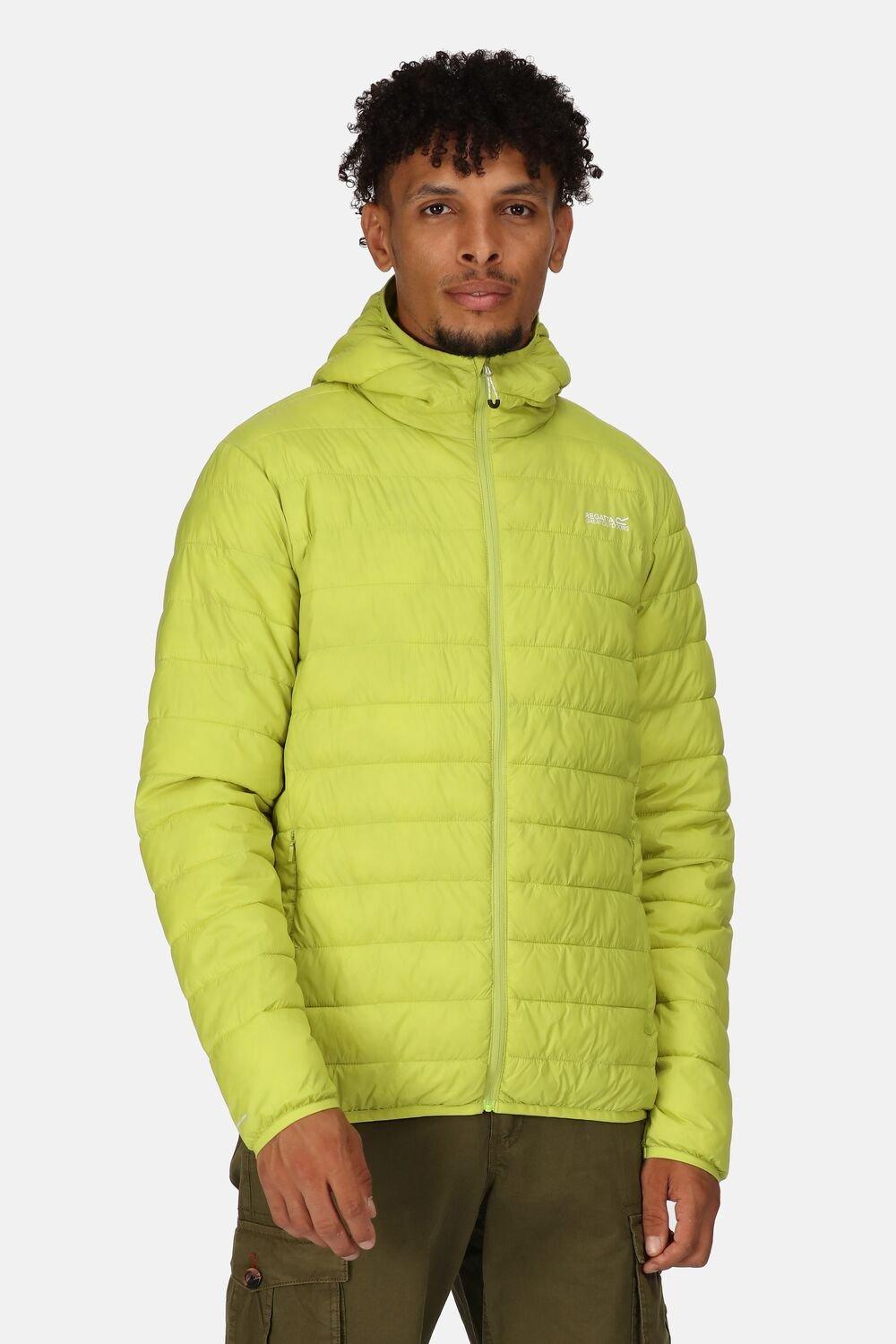 Водоотталкивающая куртка с капюшоном Hillpack Regatta, зеленый зимняя мужская теплая куртка легкая мужская парка пальто стеганая куртка мужская уличная одежда с капюшоном