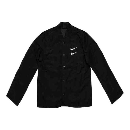цена Куртка Nike Sportswear Double Swoosh Jacket Men Black, черный