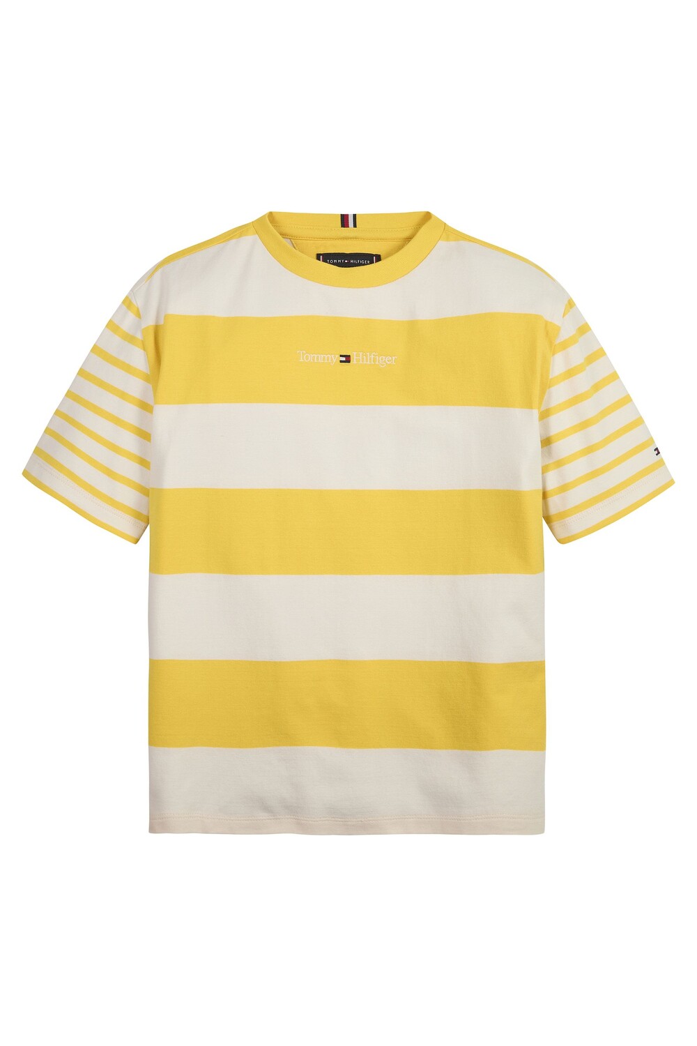 

Желтая футболка с яркими полосками Tommy Hilfiger, желтый