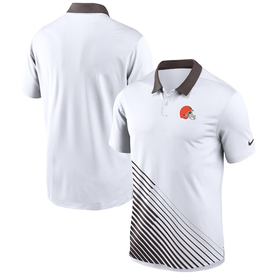 

Поло с коротким рукавом Nike Cleveland Browns, белый