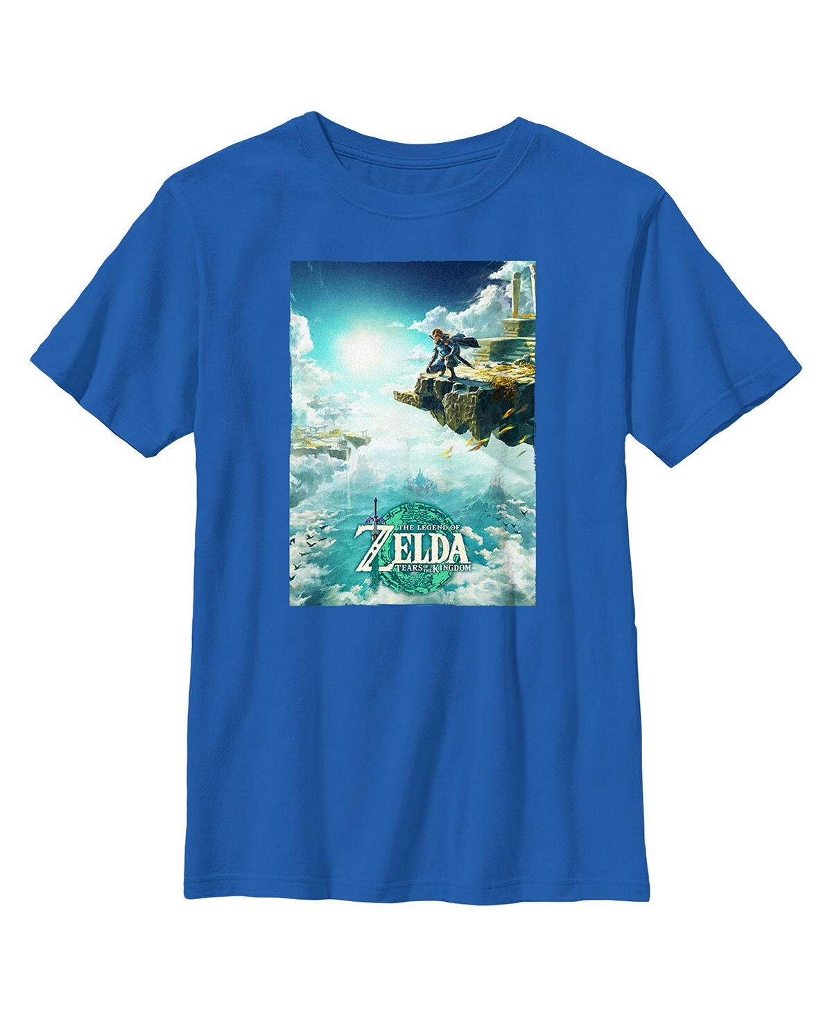 

Детская футболка с плакатом к игре The Legend of Zelda: Tears of the Kingdom для мальчиков Nintendo