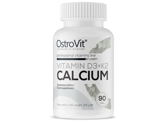 OstroVit, Витамин D3 + К2 Кальций, 90 таблеток