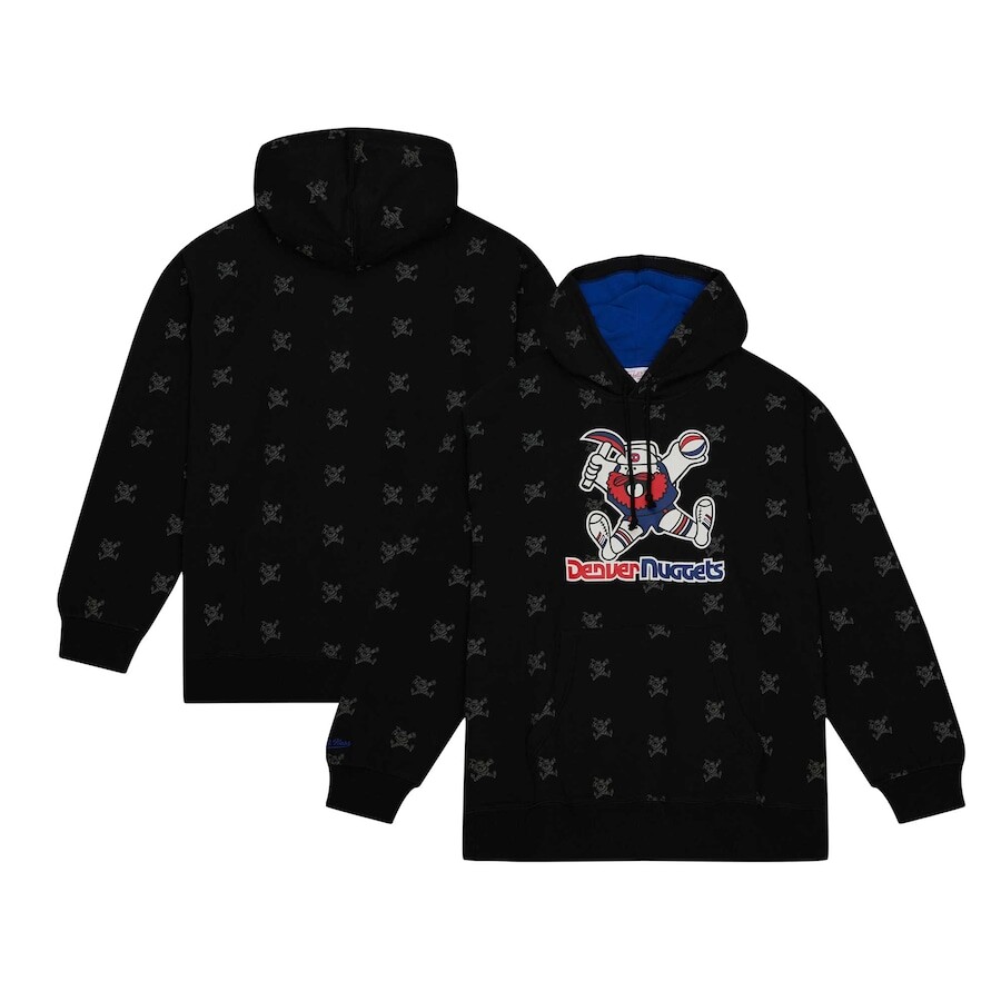 

Пуловер с капюшоном Mitchell & Ness Denver Nuggets, черный
