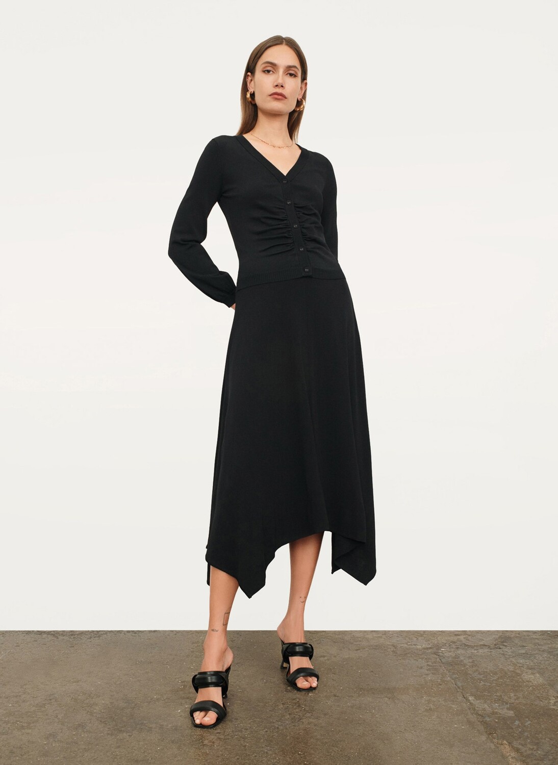 

Кардиган с длинными рукавами Donna Karan, Черный