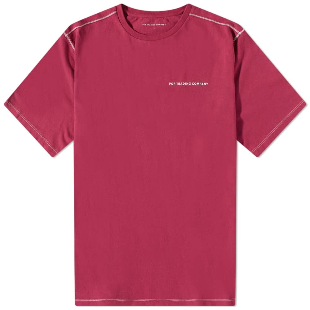 

Футболка Pop Trading Company Back Logo Tee, Красный