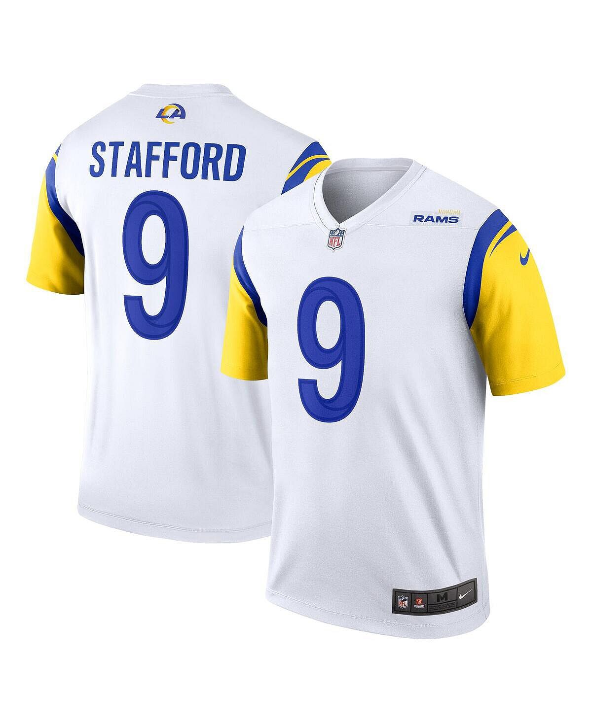

Мужская футболка matthew stafford white los angeles rams legend Nike, белый