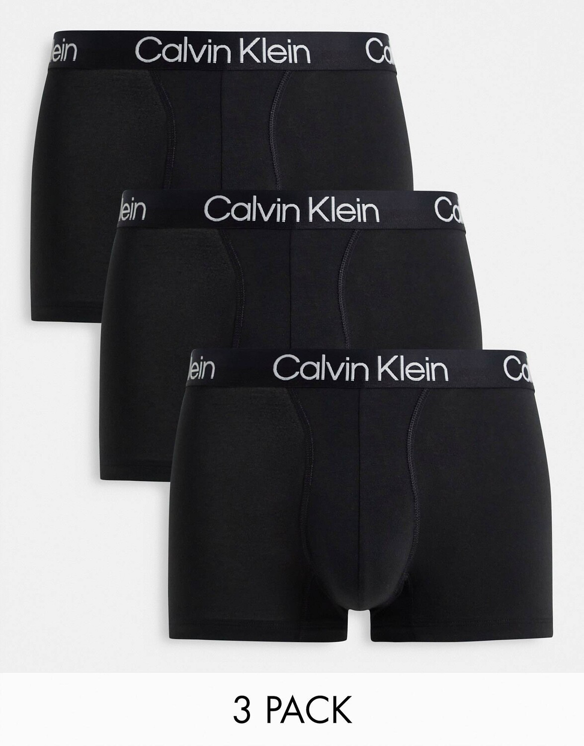 

Комплект из трех черных трусов Calvin Klein