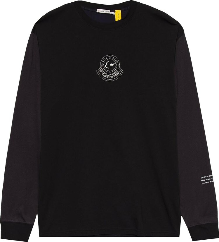 Лонгслив Moncler Genius x Frgmnt Hiroshi Fujiwara Long-Sleeve Tee 'Black', черный hiroshi fujiwara fragment 2