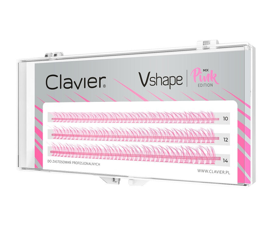 

Clavier Пучки для ресниц Vshape Color Edition Pink Mix