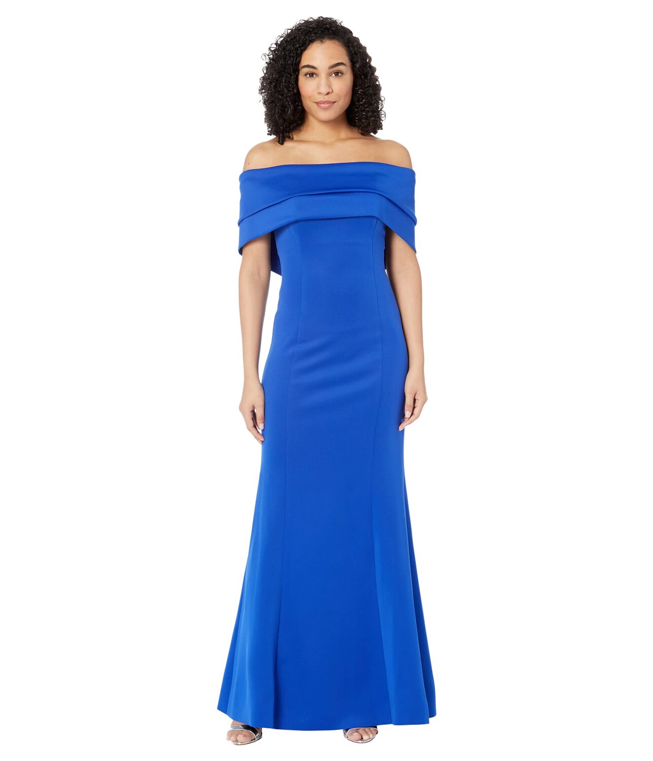 

Платье Vince Camuto, Off-the-Shoulder Gown with Double Organza Collar