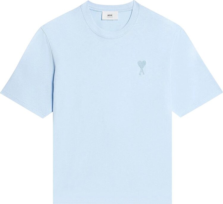 

Футболка Ami ADC Tonal Logo T-Shirt Sky Blue, синий