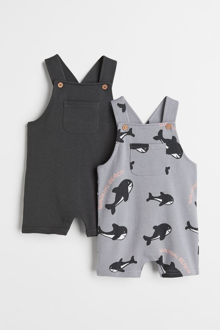 

Комплект из двух комбинезонов H&M, темно-серый/косатка