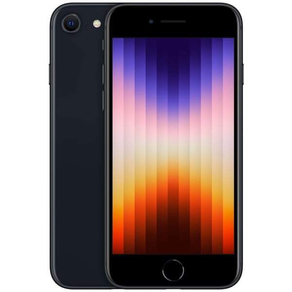 Смартфон Apple iPhone SE (2022), 64ГБ, Midnight силиконовый чехол на apple iphone se 2022 se 2020 8 7 эпл айфон се 2022 silky touch premium с принтом brain off голубой