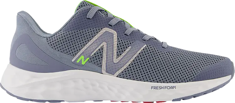 

Кроссовки New Balance Fresh Foam Arishi v4 Big Kid Wide 'Arctic Grey Pixel Green', серый