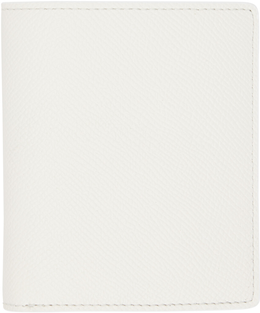 

Белый кожаный кошелек Maison Margiela