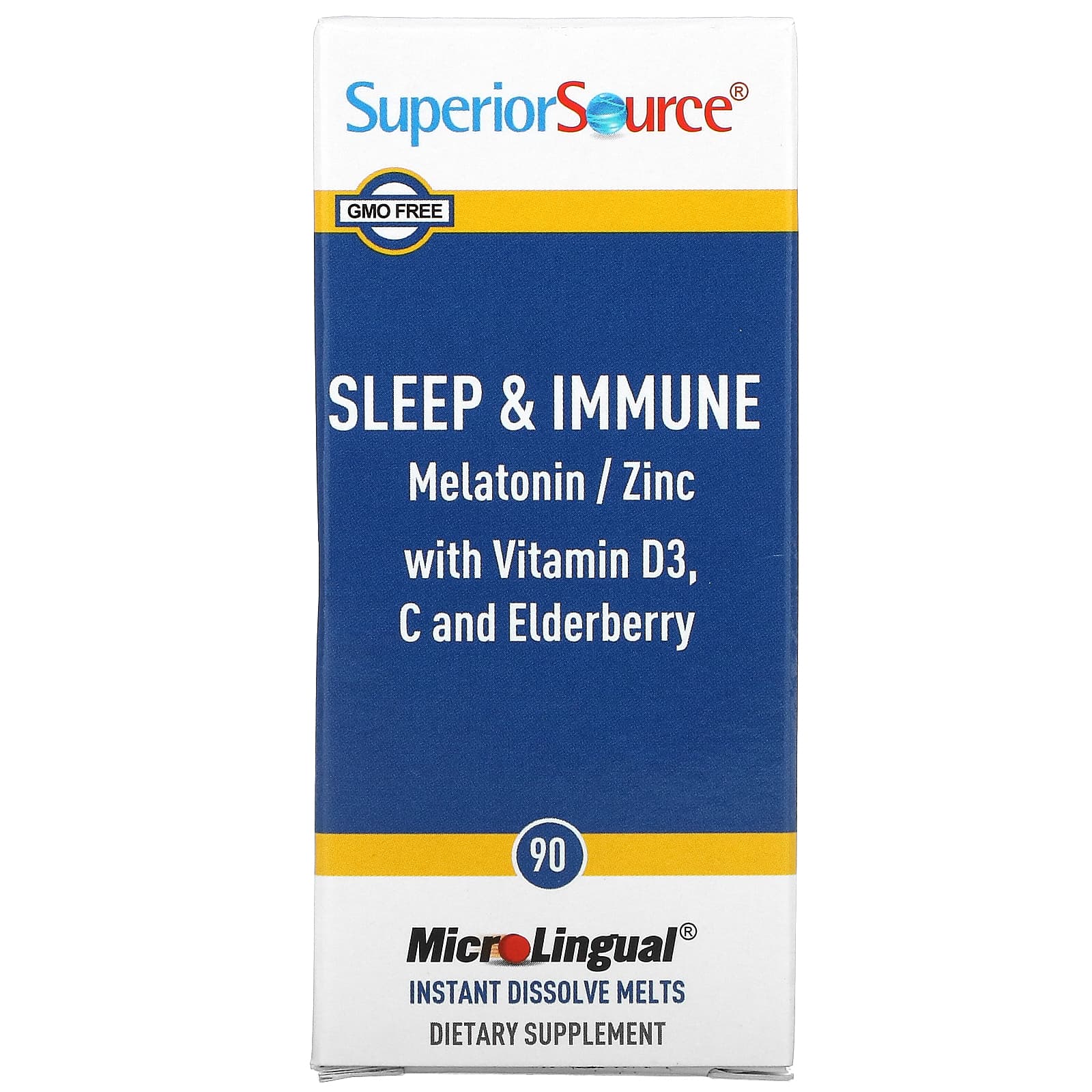 Пищевая Добавка Superior Source Sleep & Immune, 90 микрогранул пищевая добавка superior source kid s immune clean melts 90 шт