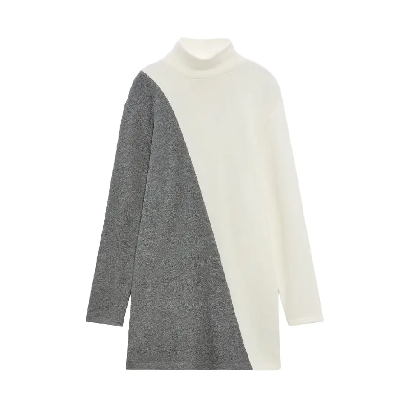 

Платье Zara Short Soft, белый/серый