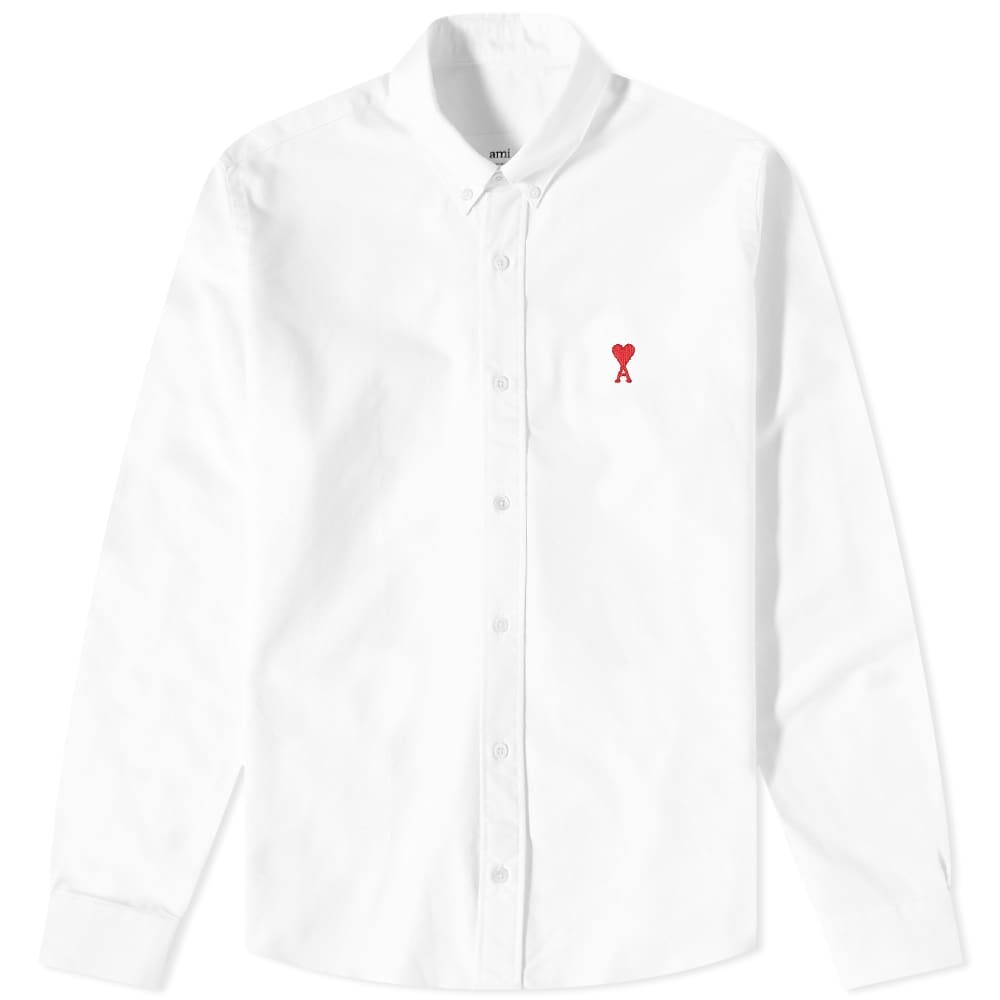 

Рубашка AMI Button Down Logo Oxford Shirt