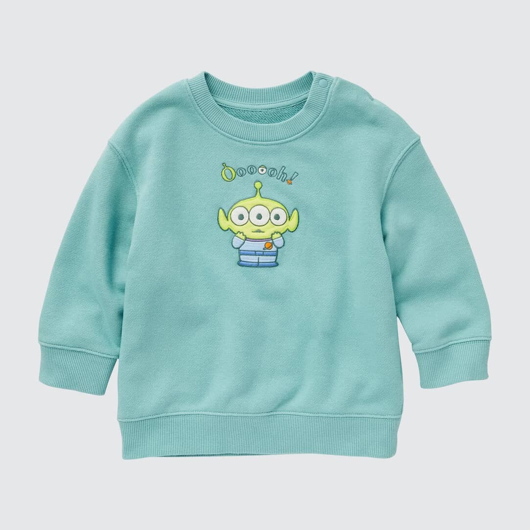 

Свитшот Uniqlo Toddler Pixar Collection Ut Graphic, зеленый