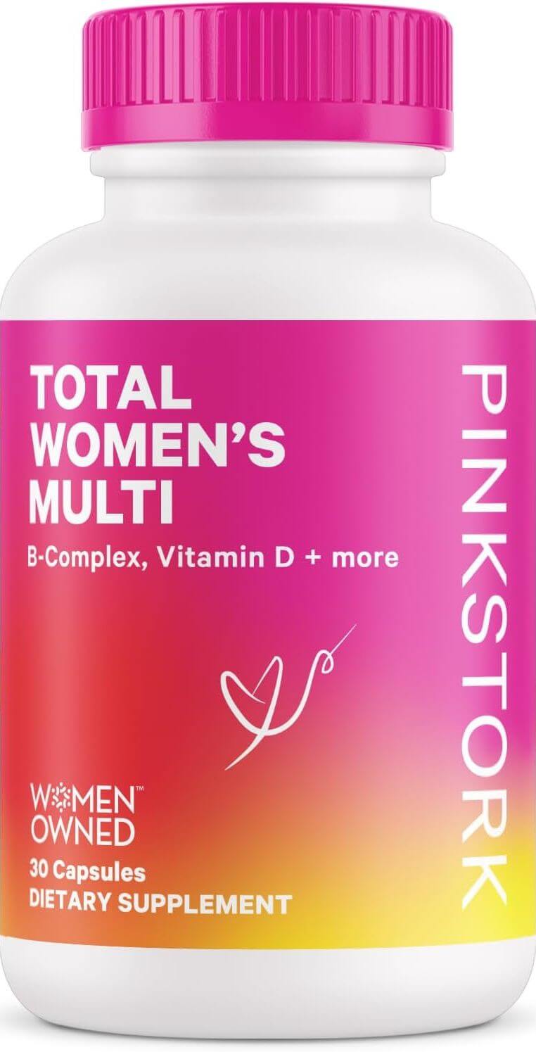 Мультивитамины для женщин Pink Stork Total For Hair Skin And Nails Bone Health Immune Support, 30 капсул