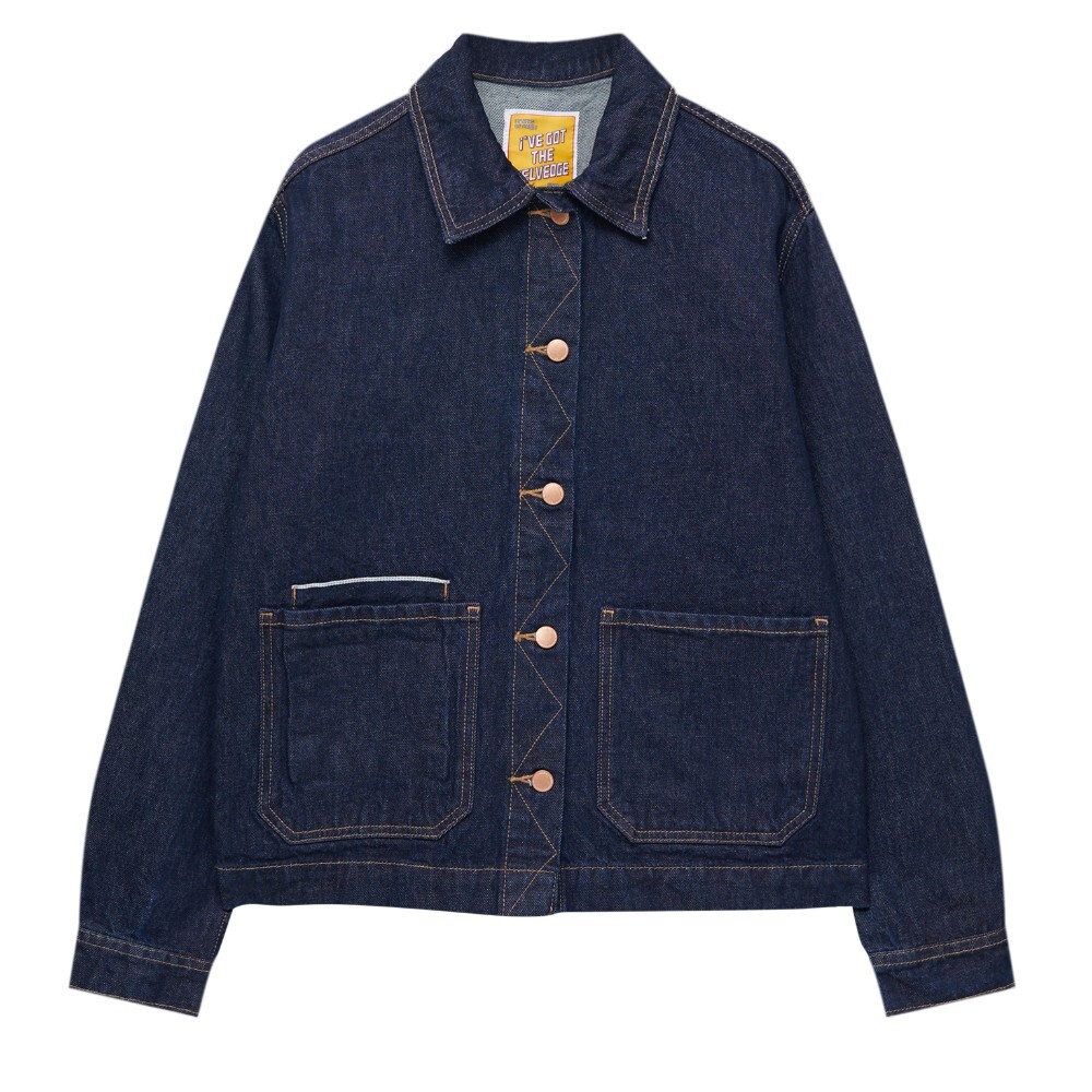 

Джинсовая куртка Pull&Bear Combined Fabric Waistcoat, темно-синий