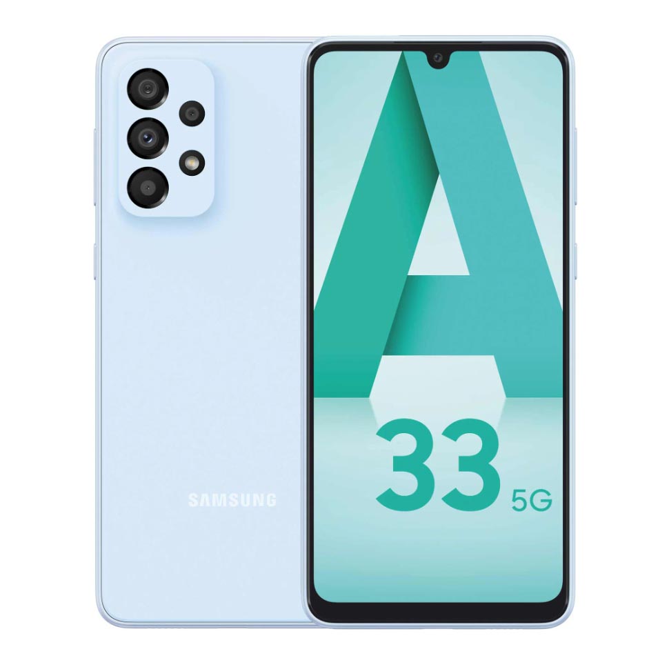 Смартфон Samsung Galaxy A33 5G 6ГБ/128ГБ, синий матовый чехол hockey w для samsung galaxy a33 5g самсунг а33 5г с 3d эффектом черный