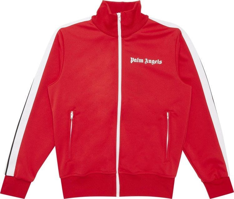 Куртка Palm Angels Classic Track Jacket 'Red/White', красный - фото