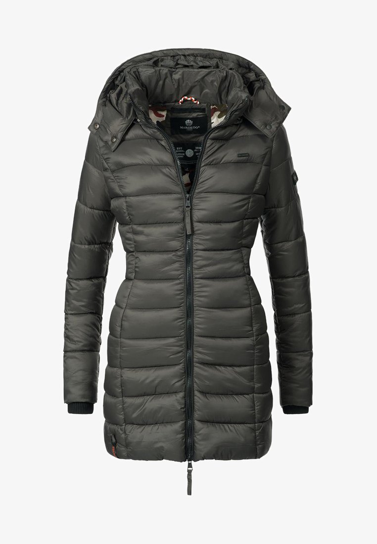 Пальто зимнее Marikoo с капюшоном, антрацитовый зимнее пальто reliziaa marikoo цвет schwarz